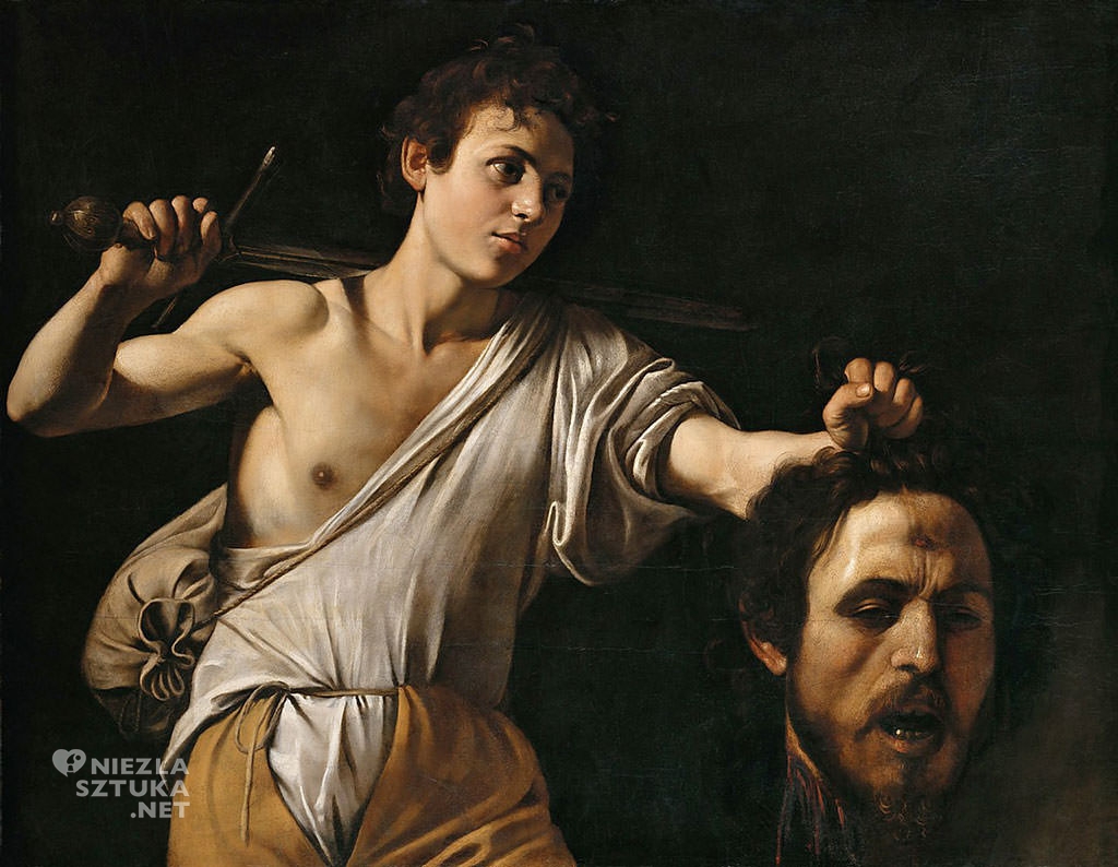 Caravaggio, Dawid z głową Goliata, Wiedeń, sztuka włoska, Niezła sztuka