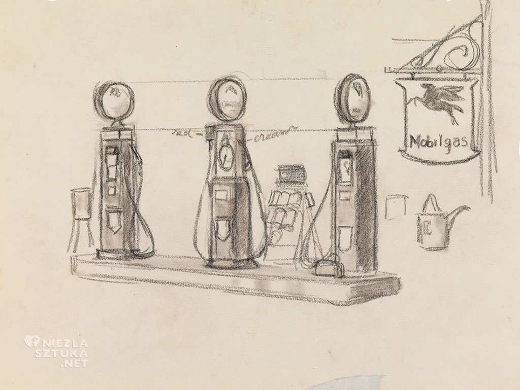 Edward Hopper, Gas, malarstwo amerykańskie, scena rodzajowa, Niezła Sztuka