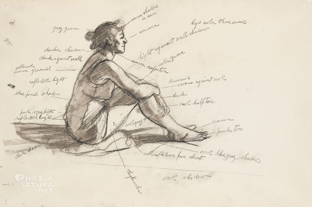 Edward Hopper, Morning sun. neoklasycyzm, modernizm, scena rodzajowa, malarstwo amerykańskie, Niezła Sztuka