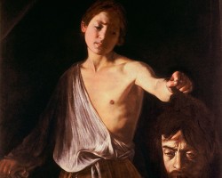 Caravaggio, Dawid z głową Goliata, Galeria Borghese, sztuka włoska, Niezła sztuka