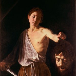 Caravaggio, Dawid z głową Goliata, Galeria Borghese, sztuka włoska, Niezła sztuka