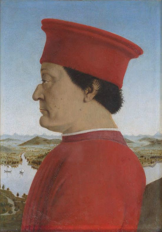Piero della Francesca „Portret Federica da Montefeltro i jego żony