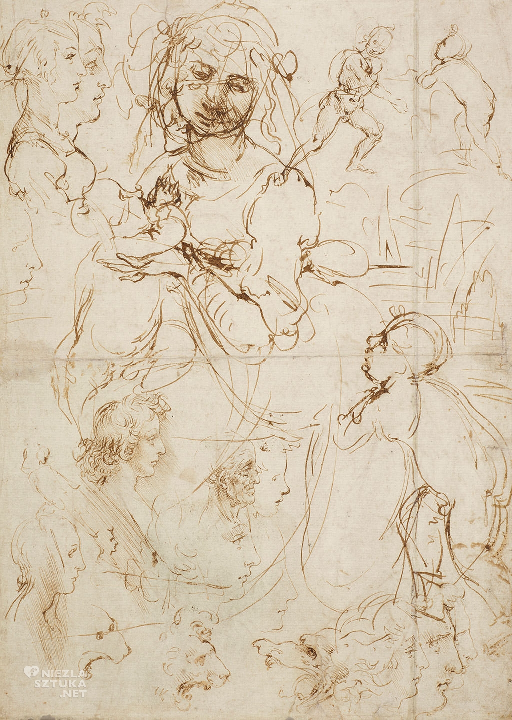 Leonardo da Vinci, Studium Madonny karmiącej