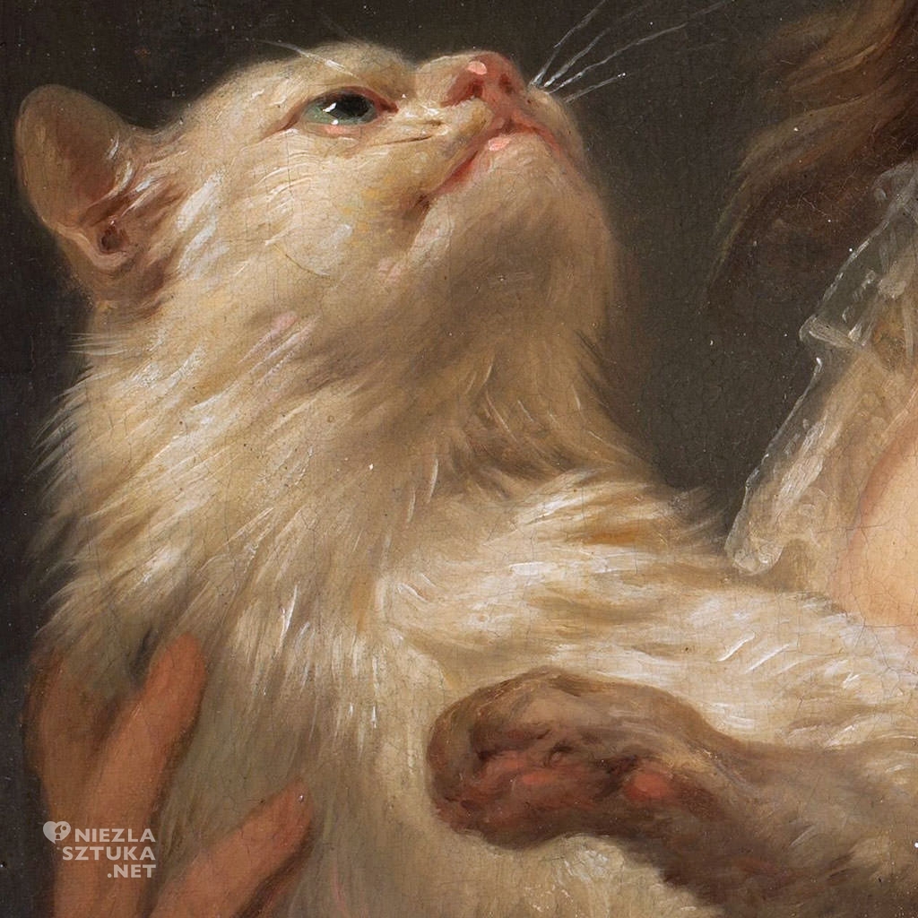 Marcello Bacciarelli, Portret Julii z Duhamelów Manteuffel z kotem, dziecko w sztuce, dziecko w malarstwie, Niezła sztuka