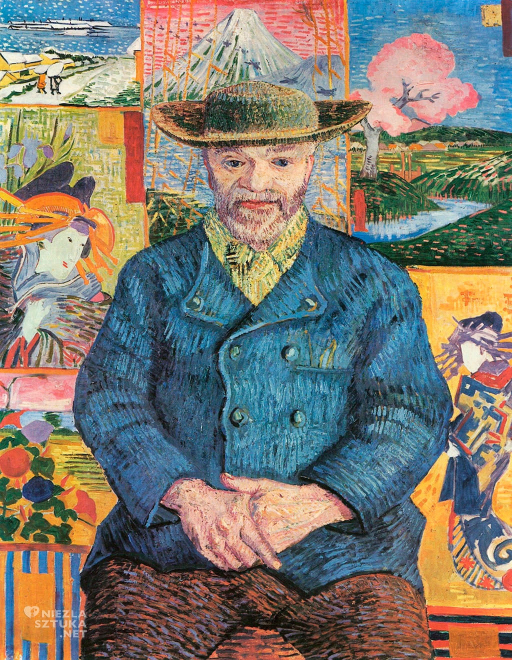 Vincent van Gogh, Portret Ojca Tanguy, malarstwo holenderskie, japonizm, Niezła Sztuka