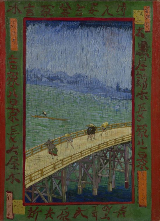 Vincent van Gogh, Most w deszczu, malarstwo holenderskie, japonizm, Niezła Sztuka