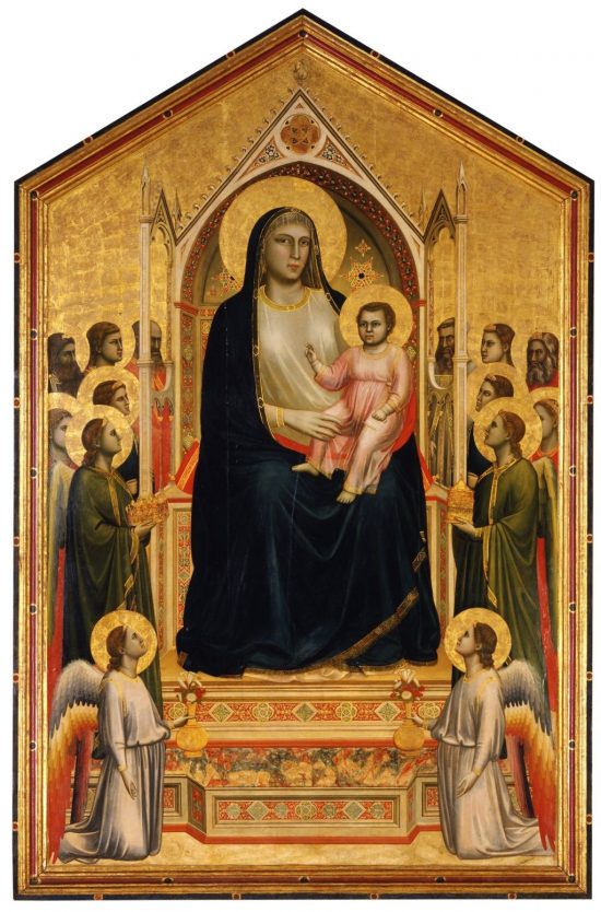 Giotto di Bondone, Madonna z Dzieciątkiem, sztuka włoska, Galeria Uffizi, Niezła sztuka