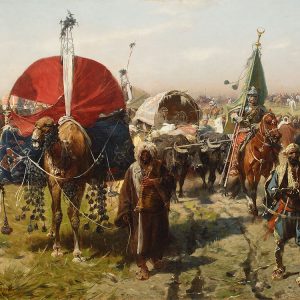 Józef Brandt, Pochód z łupami – powrót z wyprawy wiedeńskiej, sztuka polska, batalistyka, malarstwo polskie, malarstwo historyczne, Niezła sztuka