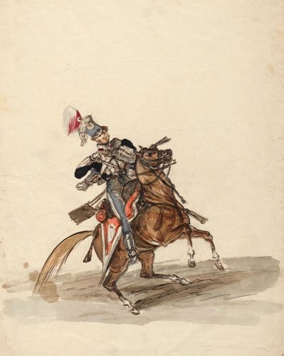 Piotr Michałowski, Huzar na wspiętym koniu, sztuka polska, Niezła sztuka