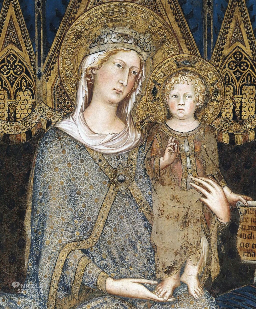 Simone Martini, Maestà, Palazzo Pubblico, Siena, sztuka włoska, Niezła sztuka