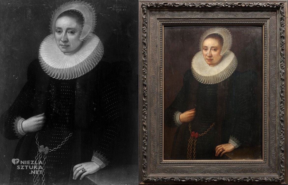 Melchior Geldorp, Portret damy, Muzeum Narodowe w Warszawie, dzieła odzyskane, Niezła sztuka
