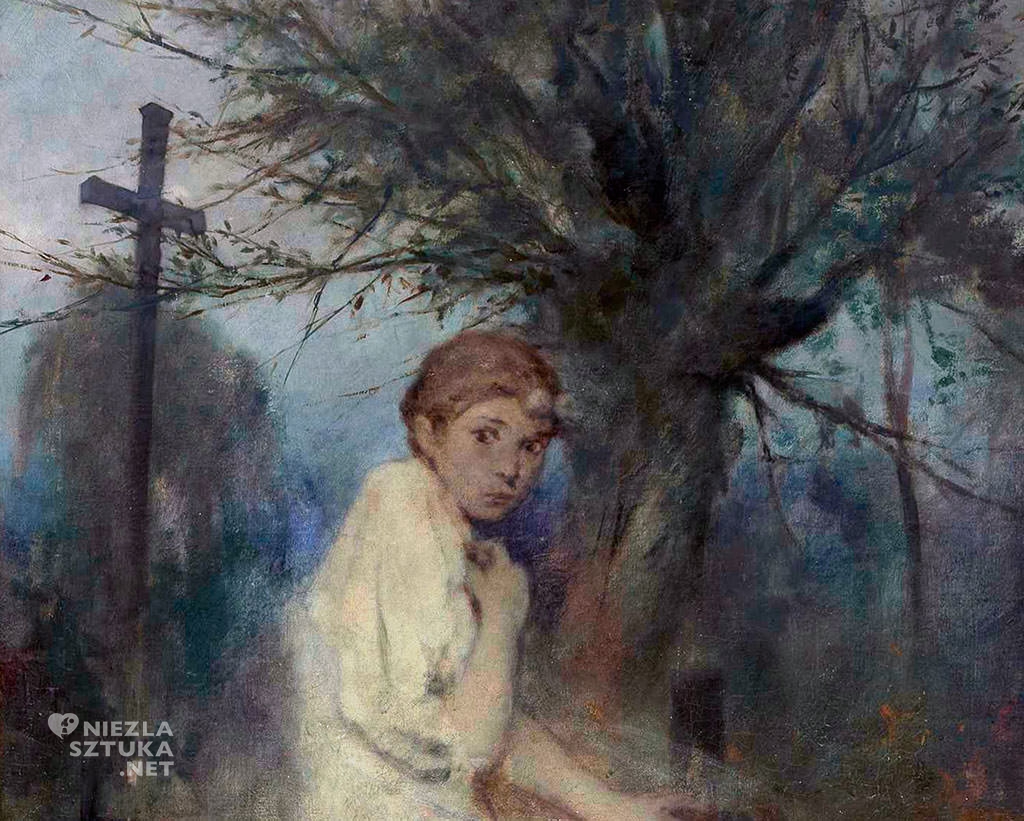 Witold Pruszkowski, Zaduszki, sztuka polska, malarstwo polskie, Niezła Sztuka