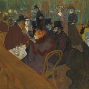 Henri de Toulouse-Lautrec, W Moulin Rouge, sztuka francuska, malarstwo francuskie, Art Institute of Chicago, Niezła Sztuka