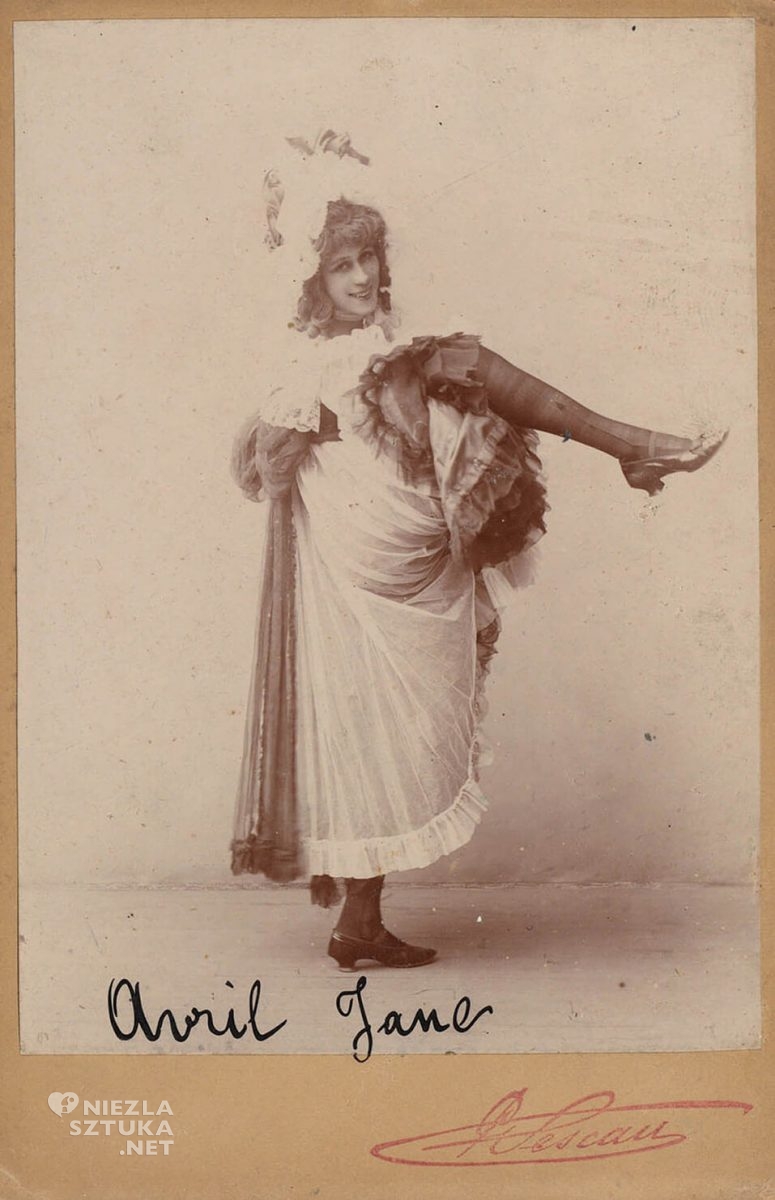 Jane Avril,Henri de Toulouse-Lautrec, Moulin Rouge, kankan, Niezła sztuka