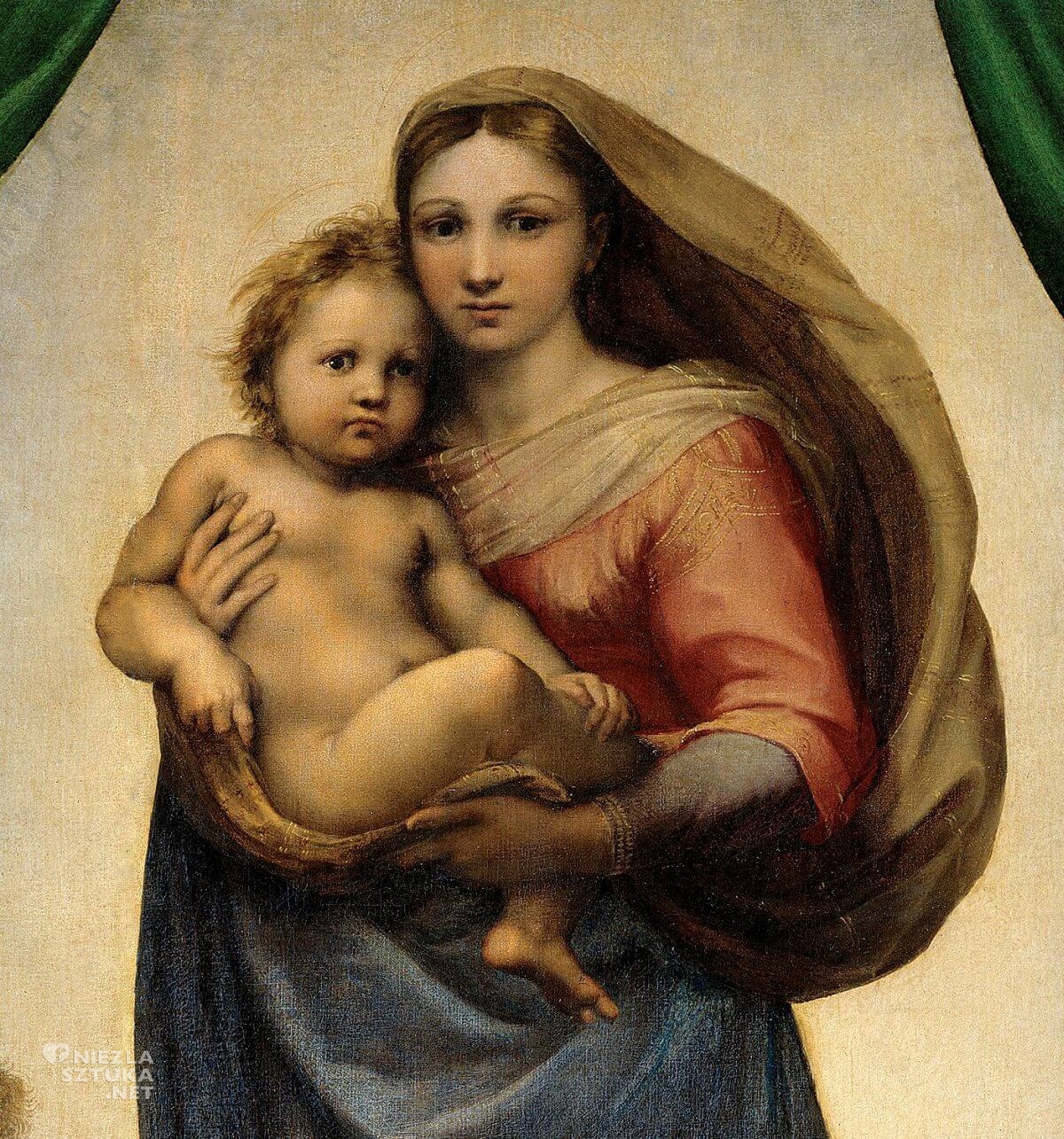 Rafael Santi, Madonna Sykstyńska, sztuka włoska, malarstwo włoskie, Niezła sztuka