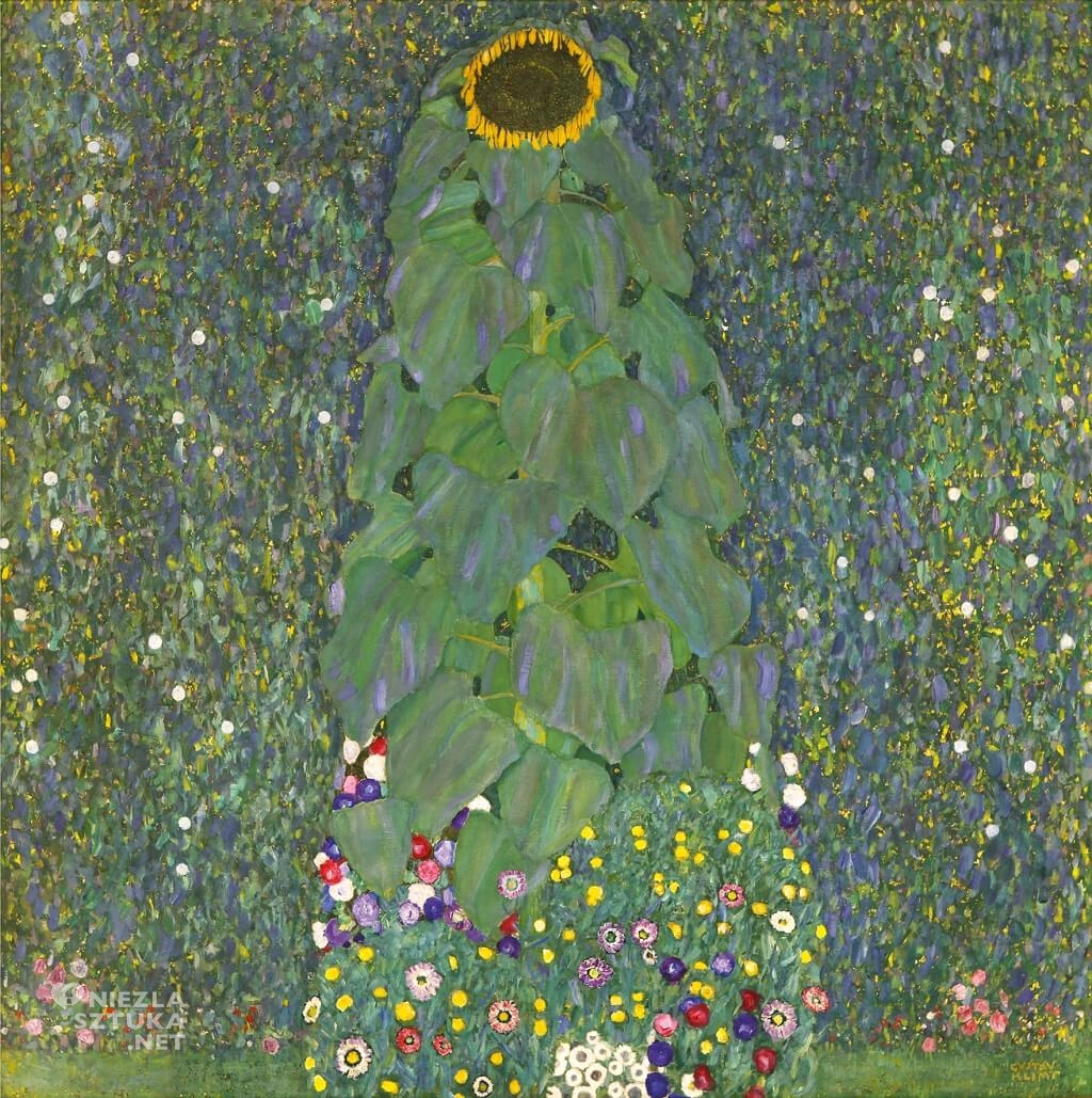 Gustav Klimt, Słonecznik, Belvedere, secesja, Niezła sztuka