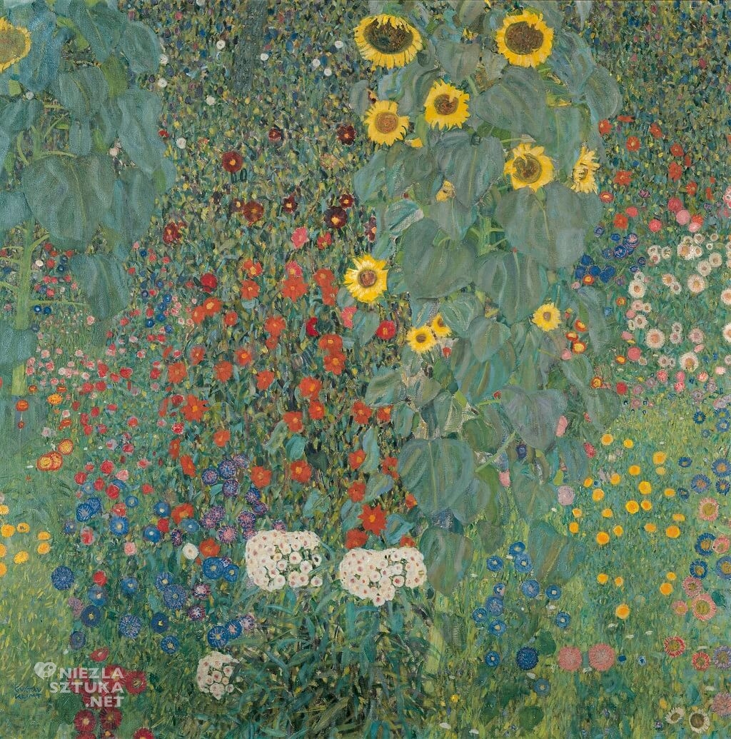 Gustav Klimt, Słoneczniki, Belvedere, secesja, Niezła sztuka