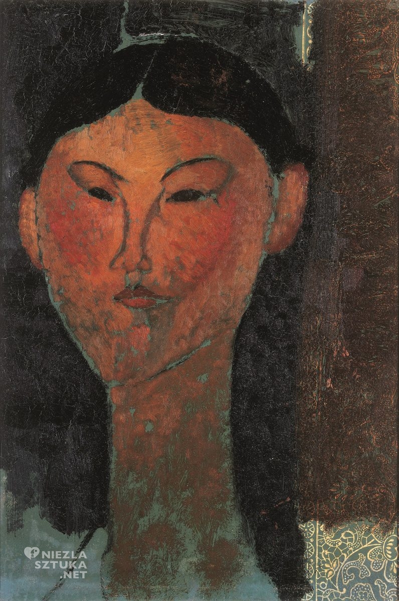 Amedeo Modigliani, Beatrice Hastings, malarstwo olejne, portret, sztuka włoska, sztuka nowoczesna, Ecole de Paris, Niezła Sztuka