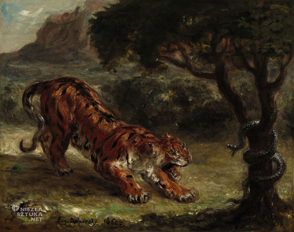 Eugène Delacroix, Tygrys i wąż, Niezła sztuka