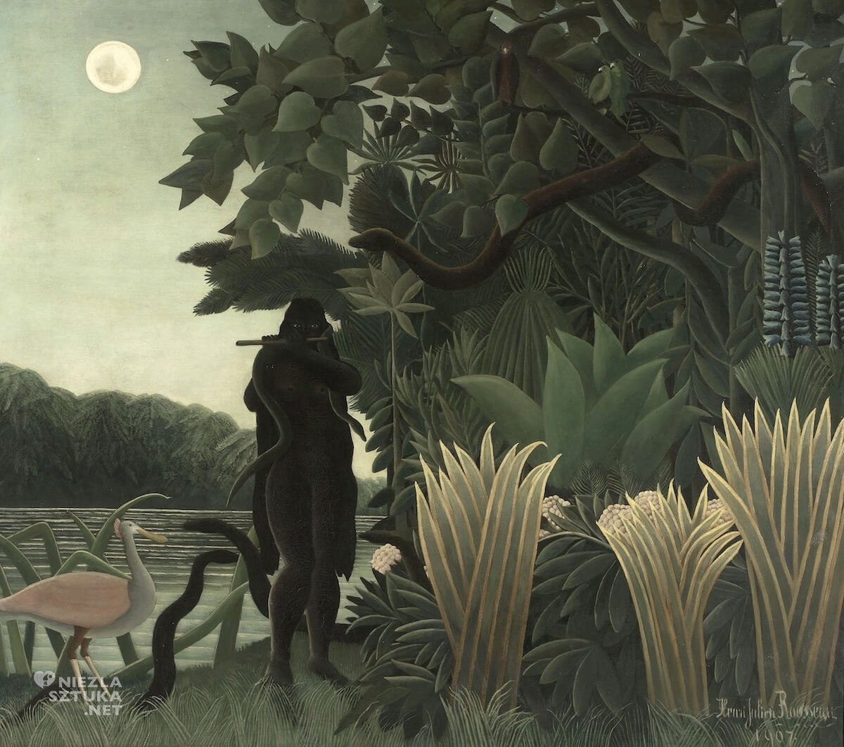 Henri Rousseau, Zaklinaczka węży, malarstwo naiwne, prymitywizm malarstwo, Niezła sztuka