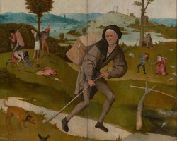 Hieronim Bosch, Wędrowiec, tryptyk Wóz z sianem, Prado, Niezła sztuka