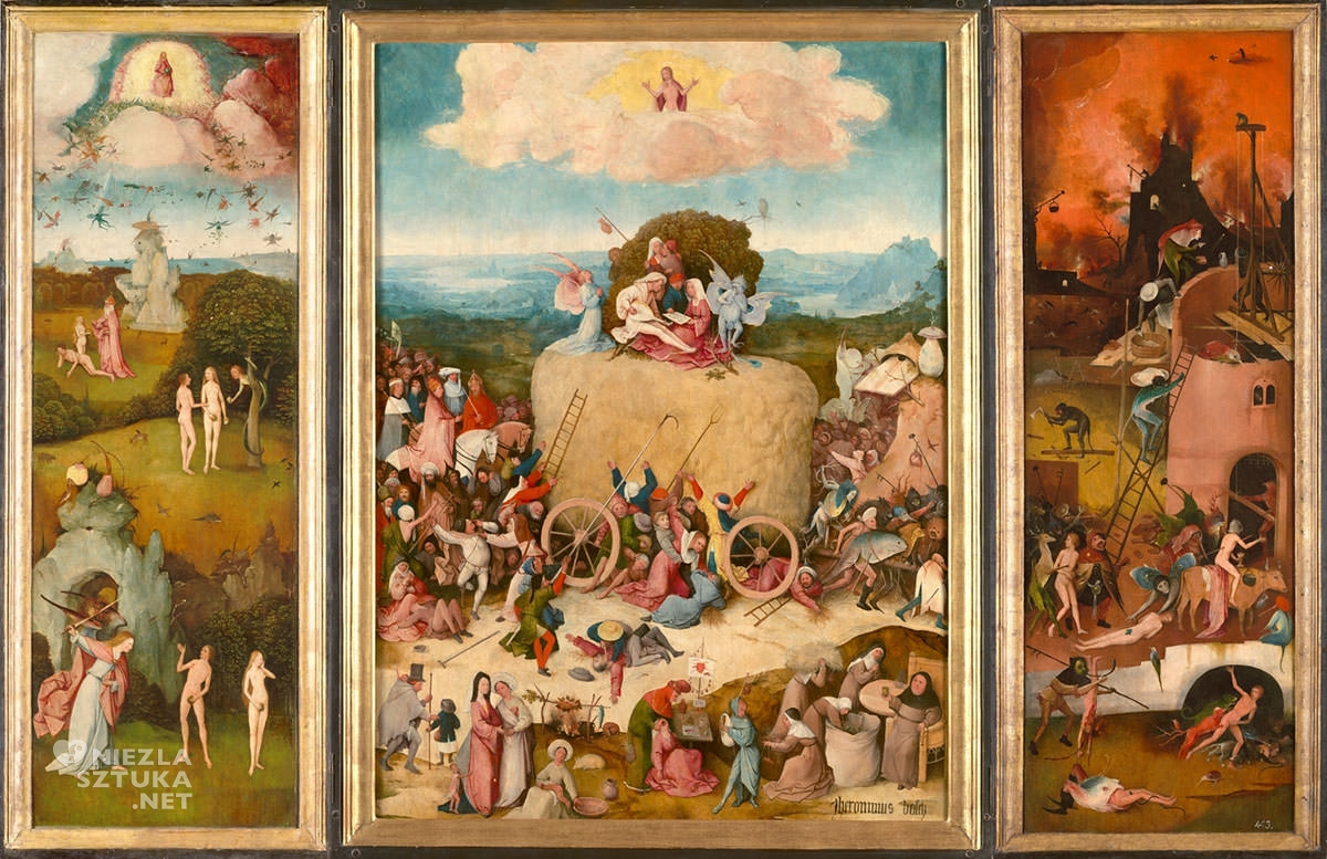 Hieronim Bosch, tryptyk Wóz z sianem, Prado, Niezła sztuka