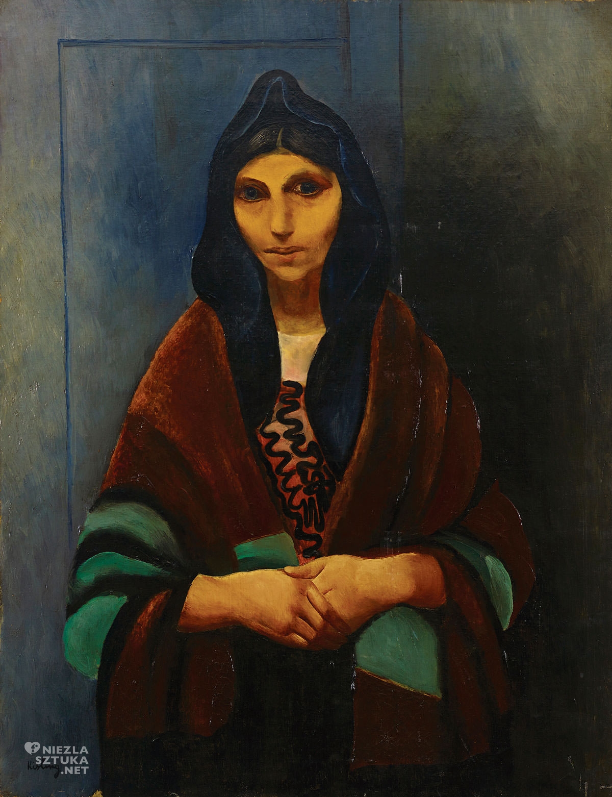 Mojżesz Kisling, Żydówka, portret, Ecole de Paris, Villa La Fleur, Niezła Sztuka, portret
