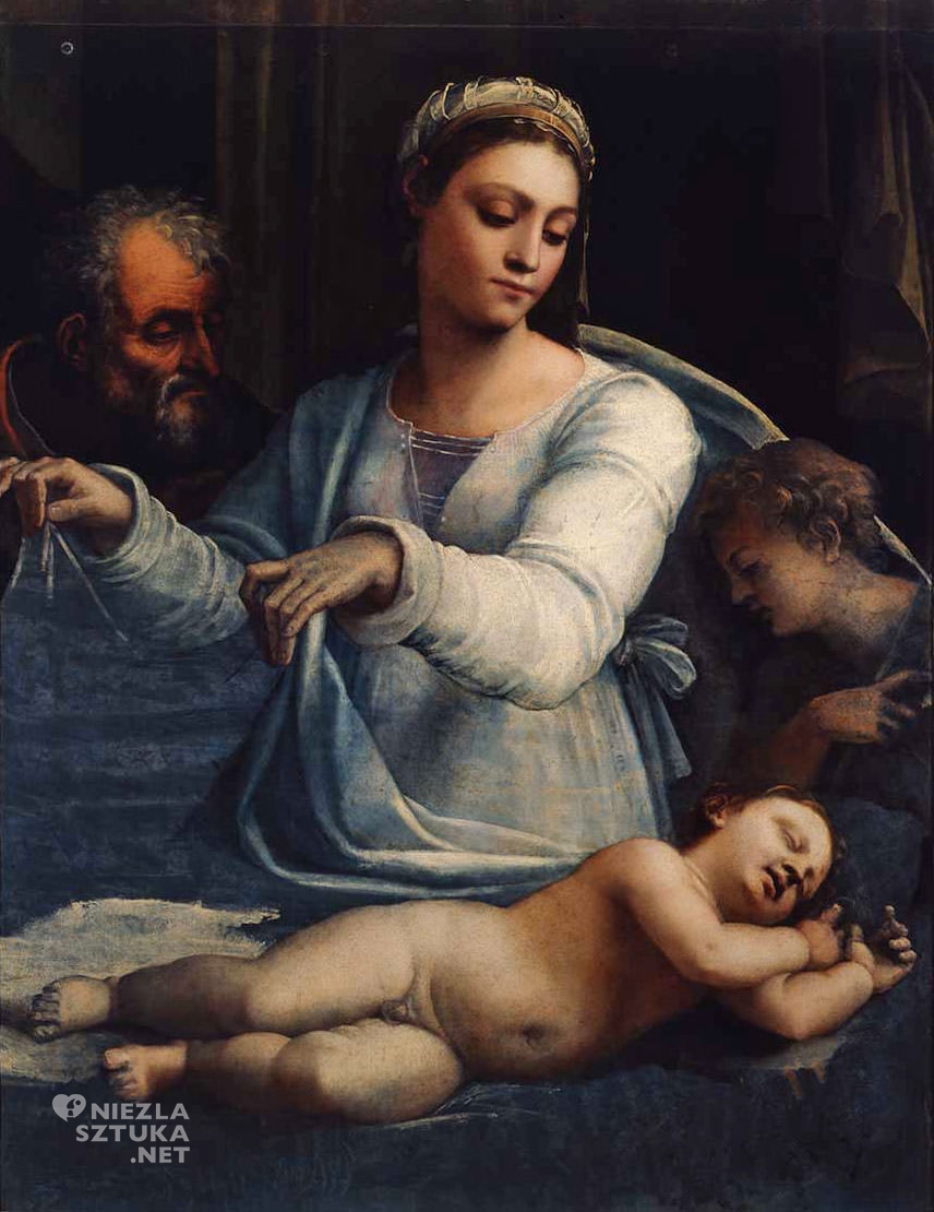 Sebastiano del Piombo, Madonna z welonem, Święta Rodzina, sztuka włoska, Niezła sztuka