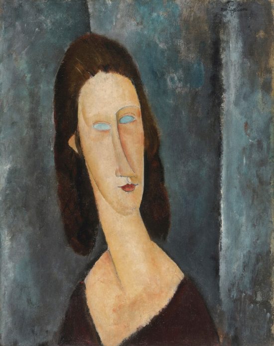 Amedeo Modigliani, Niebieskie oczy, Jeanne Hebuterne, portret, kobieta, Niezła sztuka