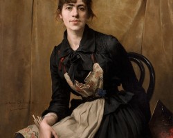 Anna Bilińska, Anna Bilińska-Bohdanowicz, Autoportret, Autoportret z paletą, Muzeum Narodowe w Krakowie, Niezła sztuka