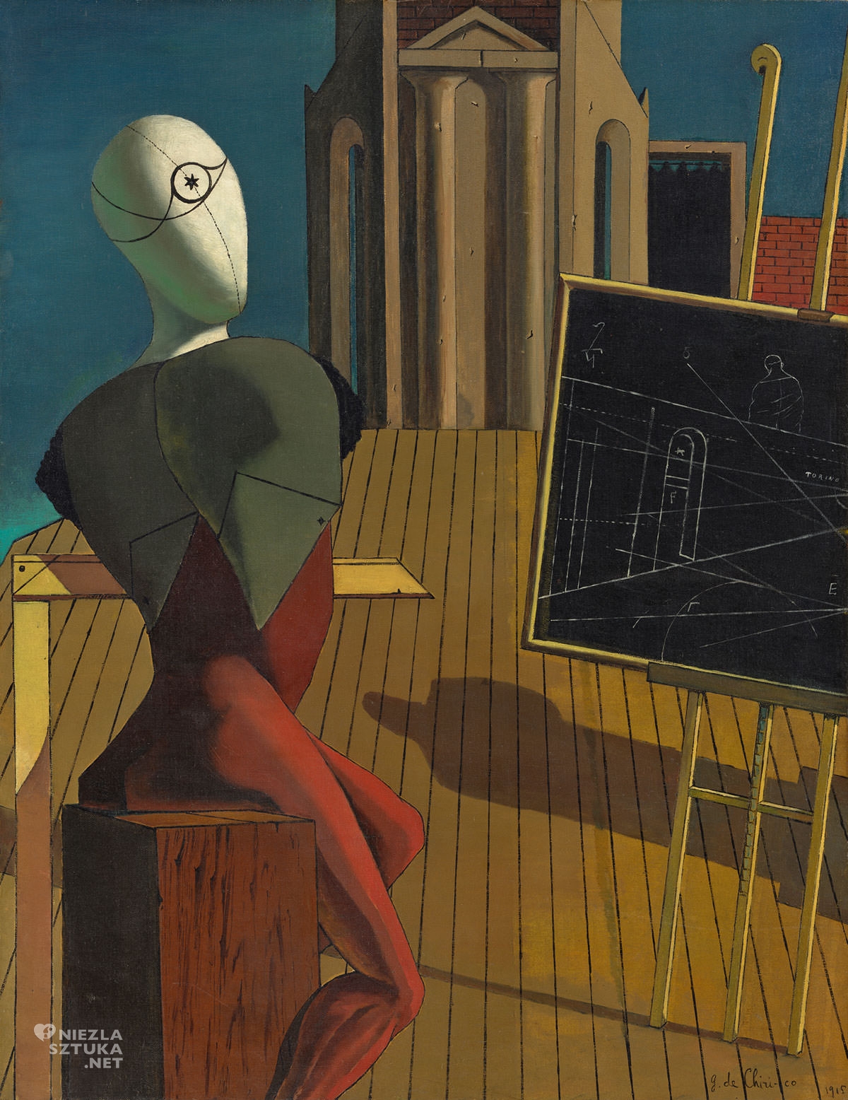 Giorgio de Chirico, Jasnowidz, sztuka włoska, malarstwo włoskie, surrealizm włoski, malarstwo metafizyczne, początek surrealizmu, modernizm, Niezła Sztuka