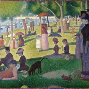 Georges Seurat, Niedzielne popołudnie na wyspie Grand Jatte, puentylizm, postimpresjonizm, Niezła Sztuka
