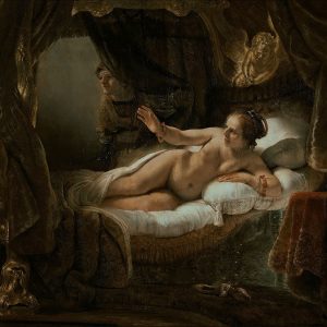 Rembrandt, Danae, malarstwo niderlandzkie, sztuka europejska, Niezła Sztuka