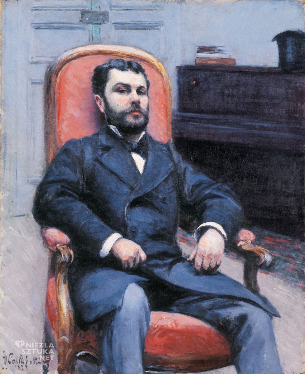 Gustave Caillebotte, Portret Richarda Gallo, impresjonizm, Niezła Sztuka