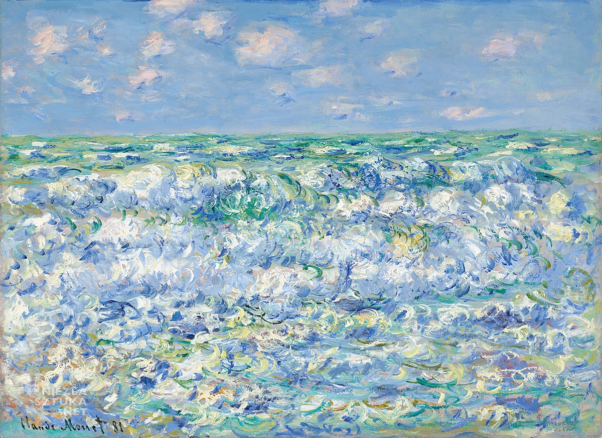 Claude Monet, Fale, natura, woda, Niezła Sztuka