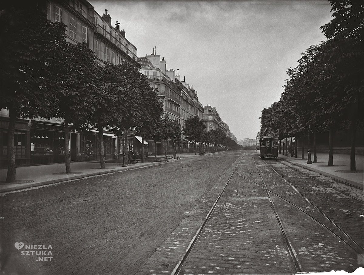 Charles Marville, Bulwar Saint Germain, Paryż, fotografia, Niezła Sztuk