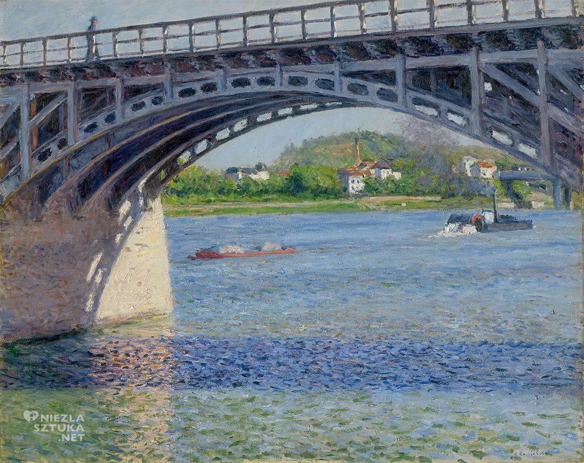 Gustave Caillebotte, Most w Argenteuil, Sekwana, impresjonizm, Niezła Sztuka