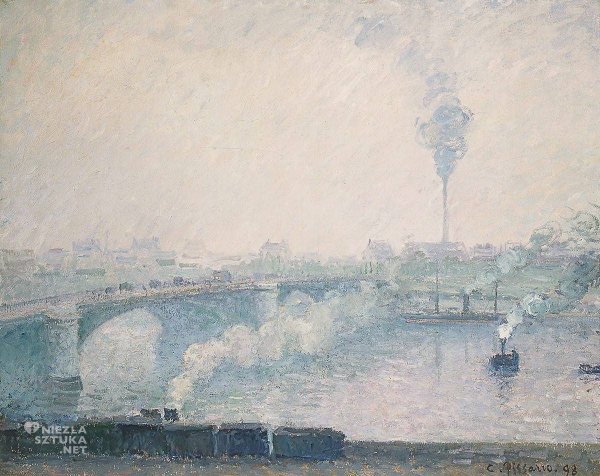 Camille Pissarro, Most Boieldieu w Rouen, impresjonizm, Niezła Sztuka