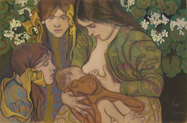 Stanisław Wyspiański, Macierzyństwo, sztuka polska, malarstwo polskie, kobieta w sztuce, dziecko w sztuce, żona artysty, Teodora Pytko, Niezła sztuka