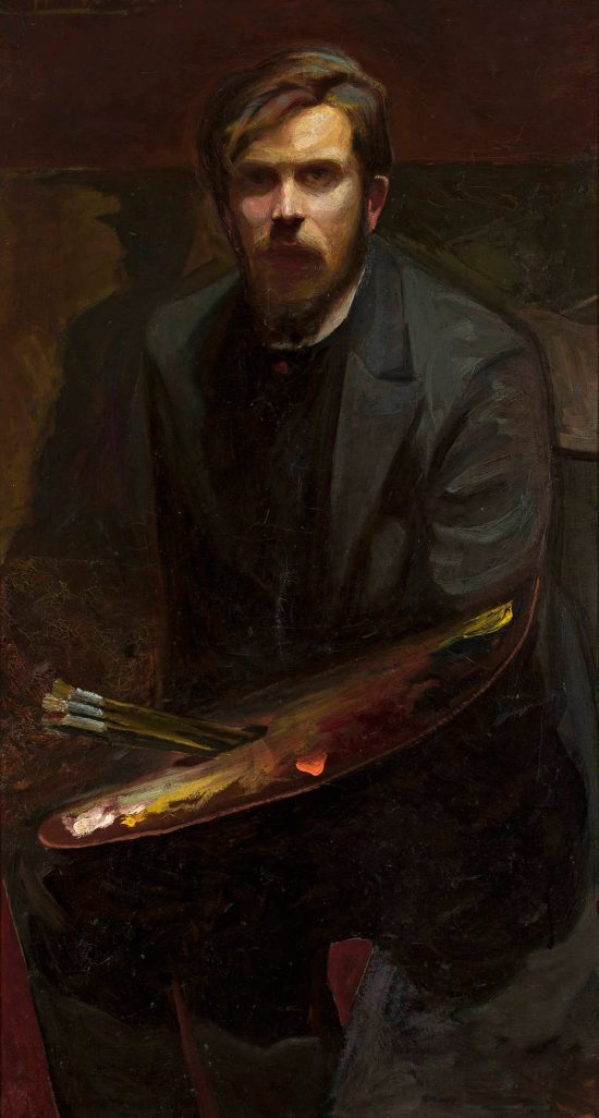 Henryk Szczygliński, Autoportret, malarstwo polskie, sztuka polska, autoportret artysty, Niezła Sztuka