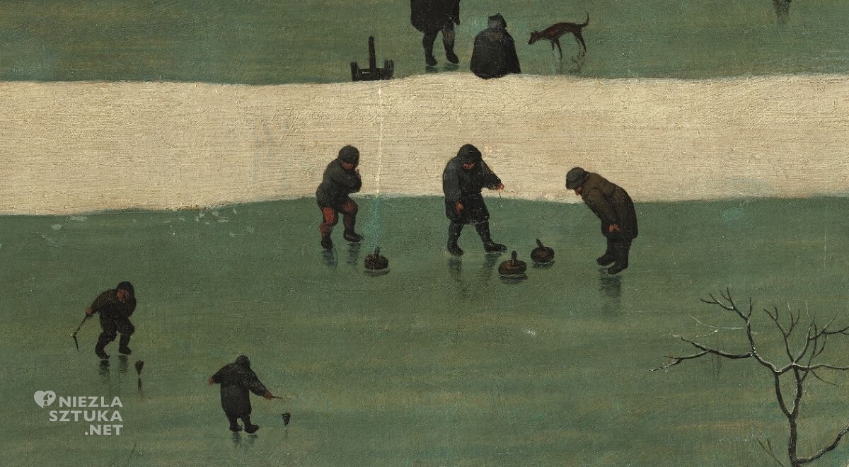 Pieter Bruegel Starszy, Pieter Bruegel, Myśliwi na śniegu, curling, Niezła sztuka