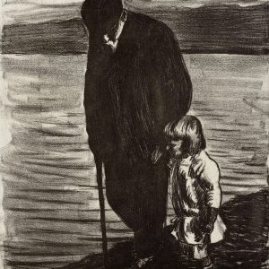Hugo Simberg, Starzec i dziecko, sztuka skandynawska, Finlandia, Szwecja, Niezła Sztuka