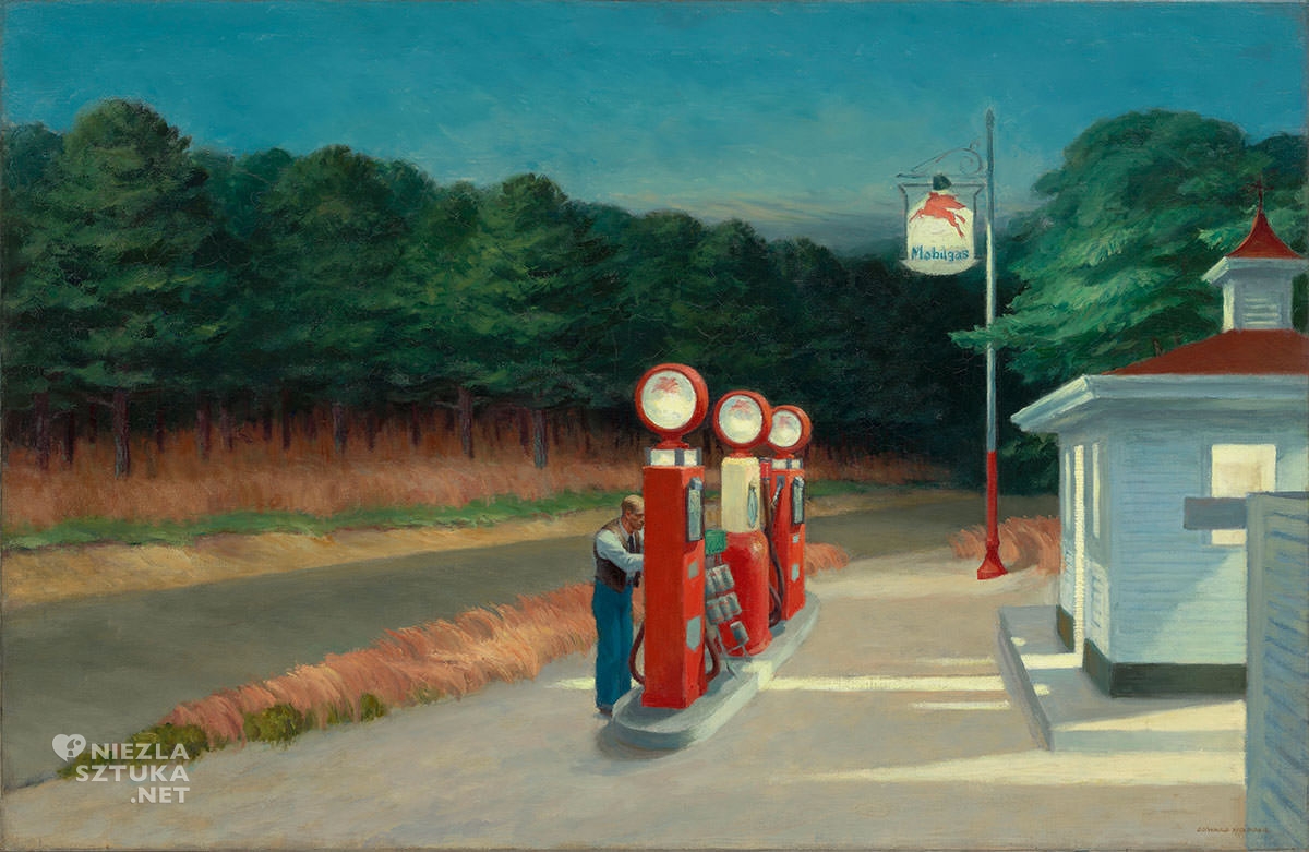 Edward Hopper, Gas, Stacja benzynowa, Niezła sztuka