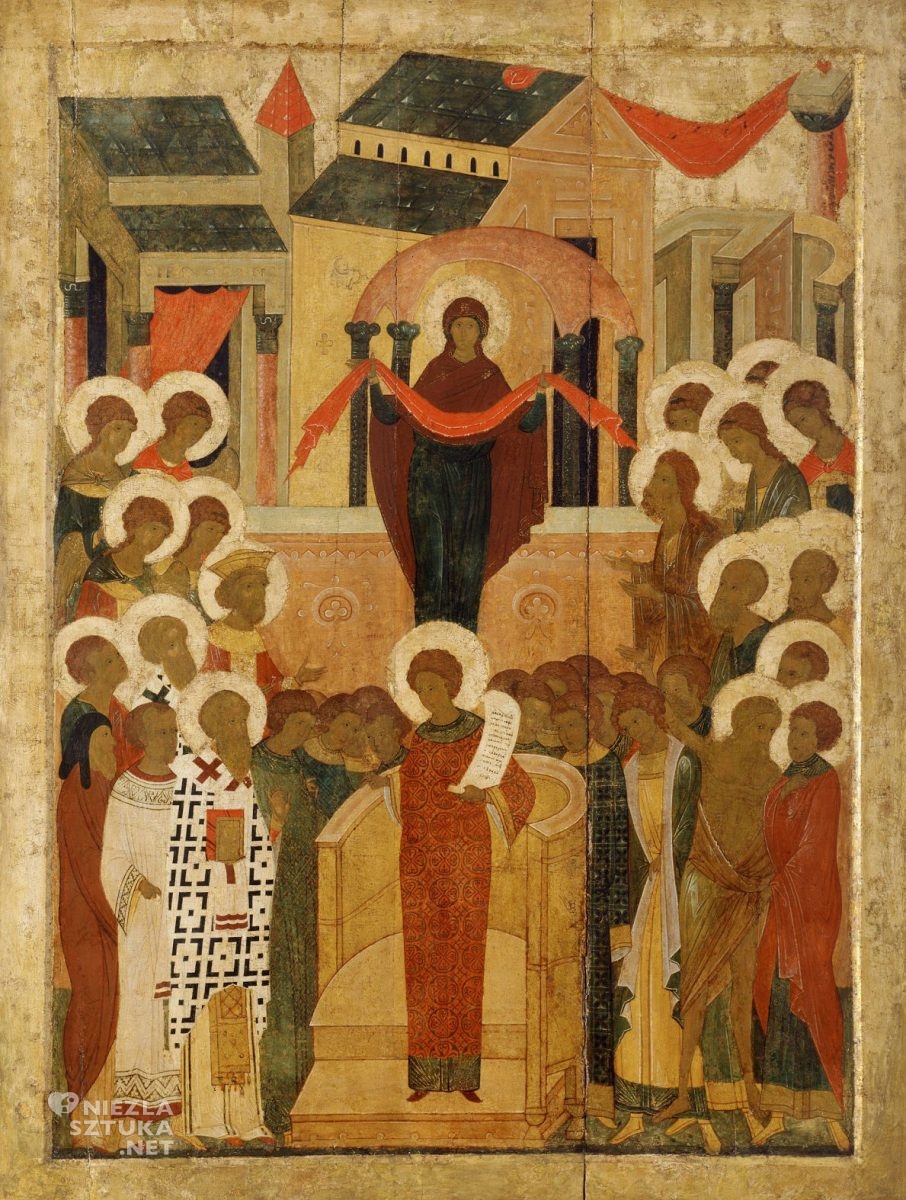 Ikona, Pokrow, Matka Boska, sztuka religijna, Niezła Sztuka