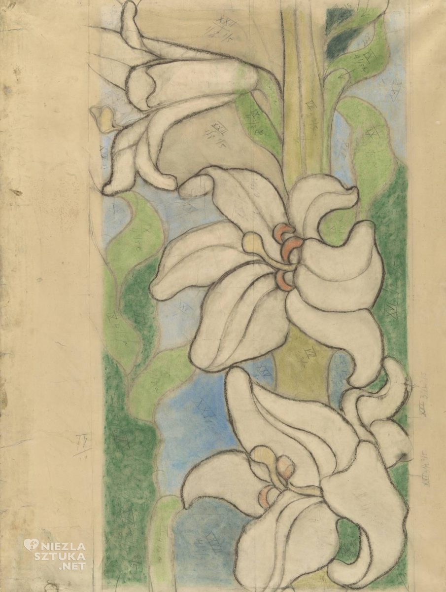 Stanisław Wyspiański, lilie, polichromia, franciszkanie, Kraków, Niezła sztuka