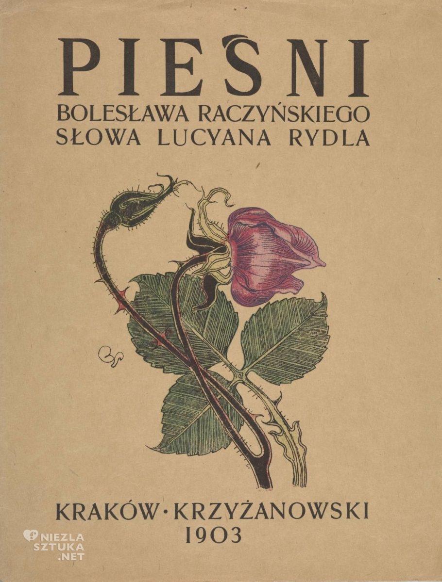 Stanisław Wyspiański,książka, typografia, Pieśni, Niezła sztuka