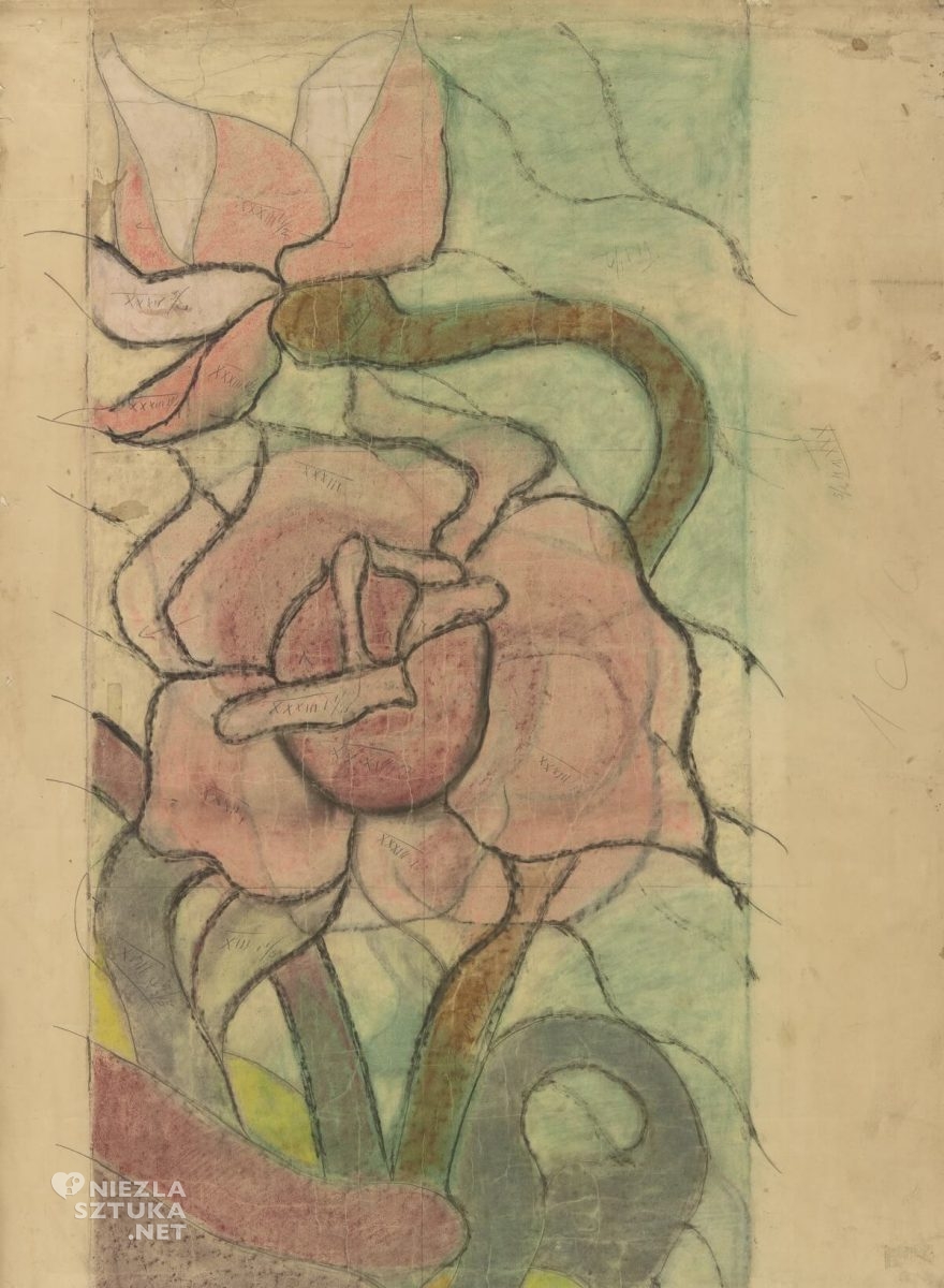 Stanisław Wyspiański, róże, polichromia, franciszkanie, Kraków, Niezła sztuka