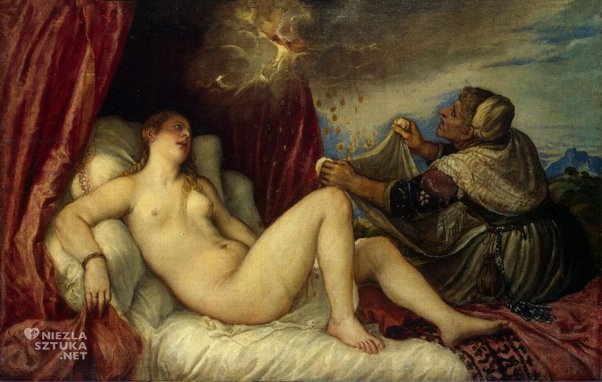 Tycjan, Danae, sztuka włoska, renesans, akt, Niezła Sztuka