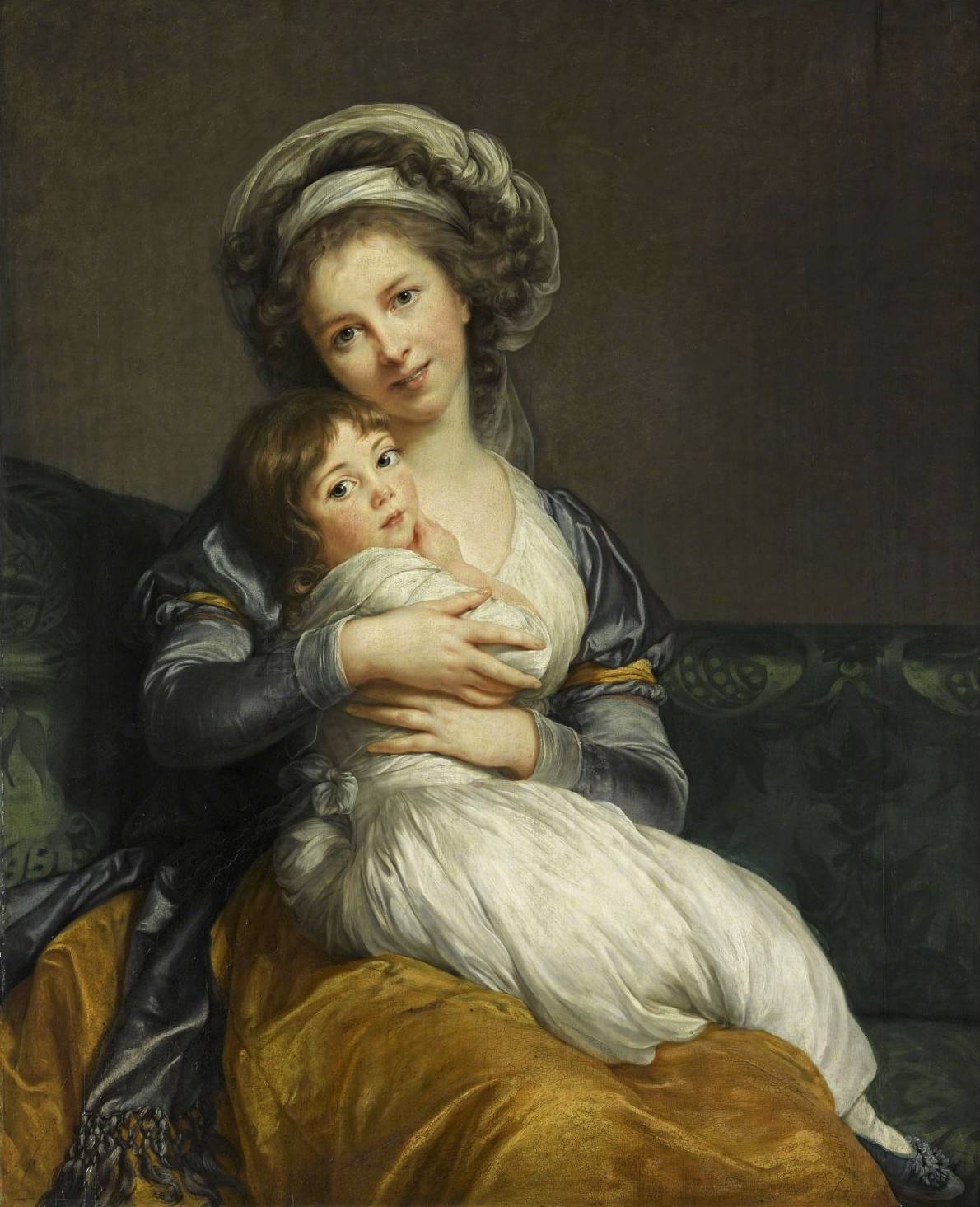 Elisabeth Louise Vigee-Le Brun, malarka, Autoportret z córką, malarstwo francuskie, kobiety w sztuce, Niezła sztuka