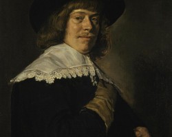 Frans Hals, Portret młodego mężczyzny trzymającego rękawiczkę, malarstwo holenderskie, Niezła sztuka